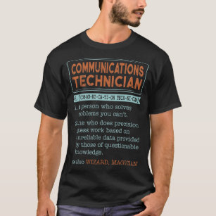 Communications Technician Noun Wizard Magician T-Shirt