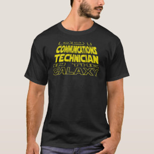 Communications Technician Space Backside Design T-Shirt