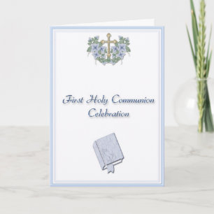 Communion Blue Invitation