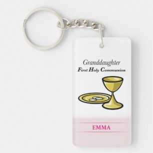 Communion Body and Blood Granddaughter Keychain