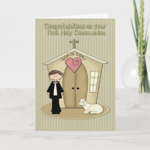 Communion Boy Card