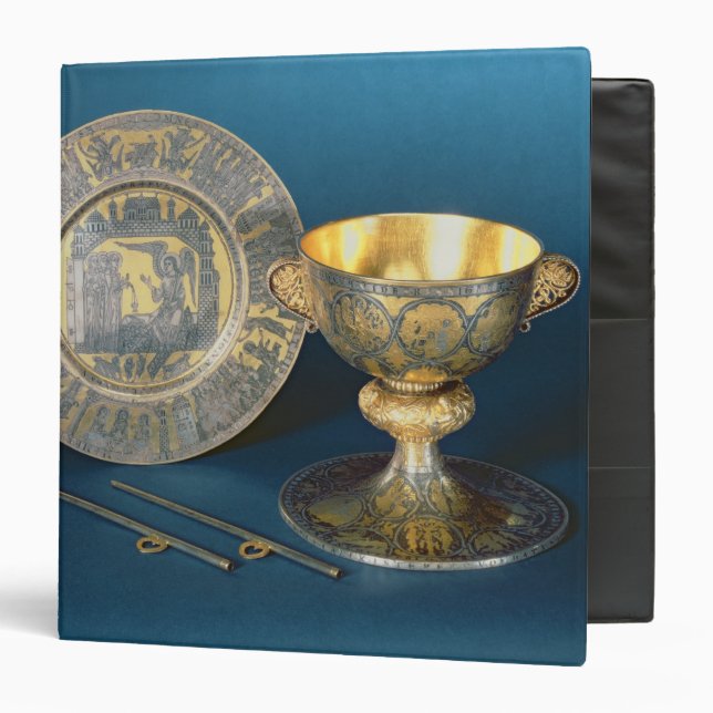 Communion Cup, Plate and Fistulae Binder (Front/Inside)