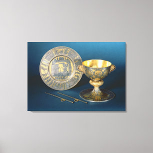 Communion Cup, Plate and Fistulae Canvas Print