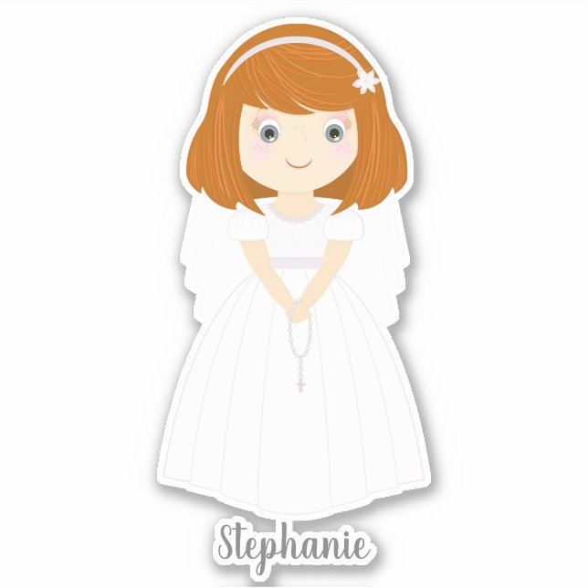 Communion Dove Redhead Girl (Front)