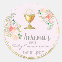 Communion Favour Sticker