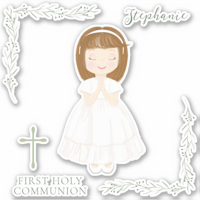 Communion Girl Praying  (Front)