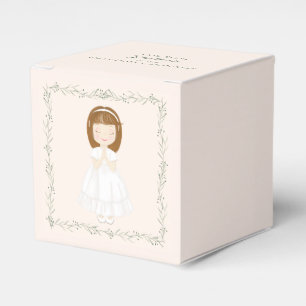 Communion Girl Praying Favor Box