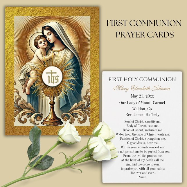 Communion Mary and Jesus Gold Chalice Host (Creator Uploaded)