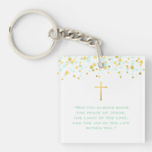 Communion Prayer Keychain