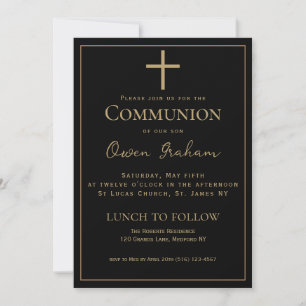 Communion  Simple Boy's Invitation 