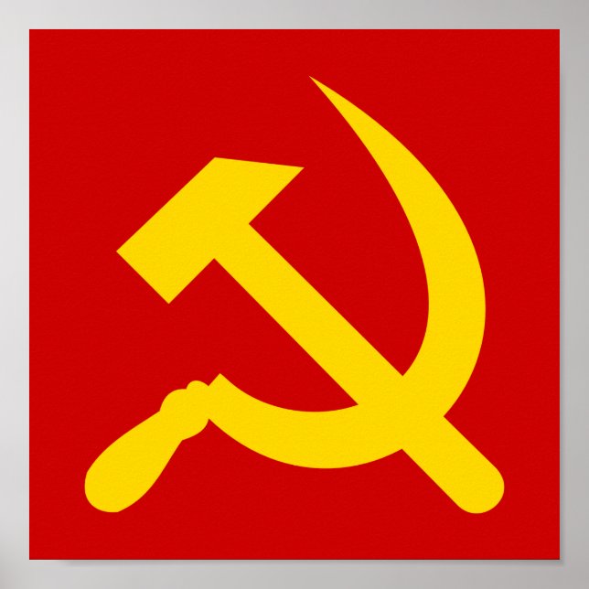 Communism hammer and sickle poster (Front)