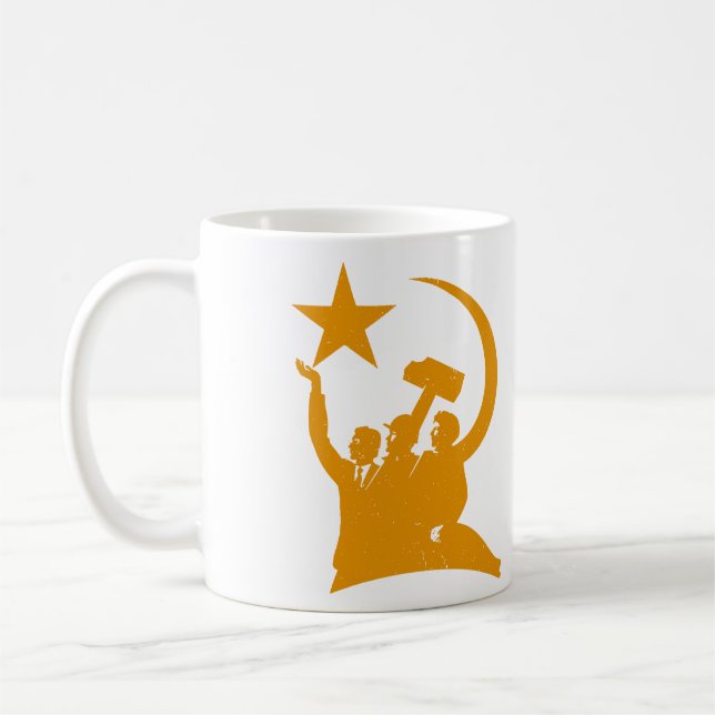 Communism Soviet WW2 Propaganda Coffee Mug (Left)