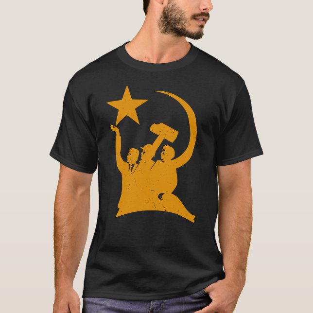 Communism Soviet WW2 Propaganda T-Shirt (Front)