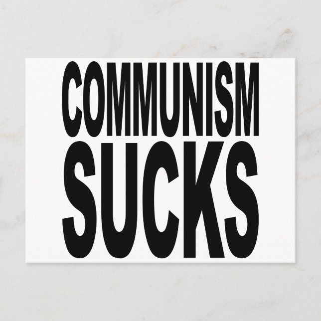 Communism Sucks Postcard (Front)