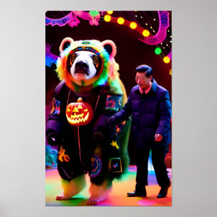 Communist Halloween Party Time - Ken Gauge Art Poster