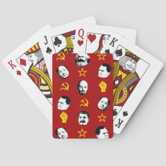 Communist Leaders Playing Cards
