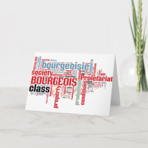 Communist Manifesto Word Cloud Card