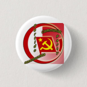 Communist Party Logo 1 Inch Round Button