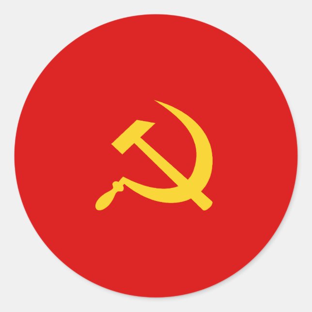 Communist Party Of Kampuchea, Colombia Political Classic Round Sticker (Front)