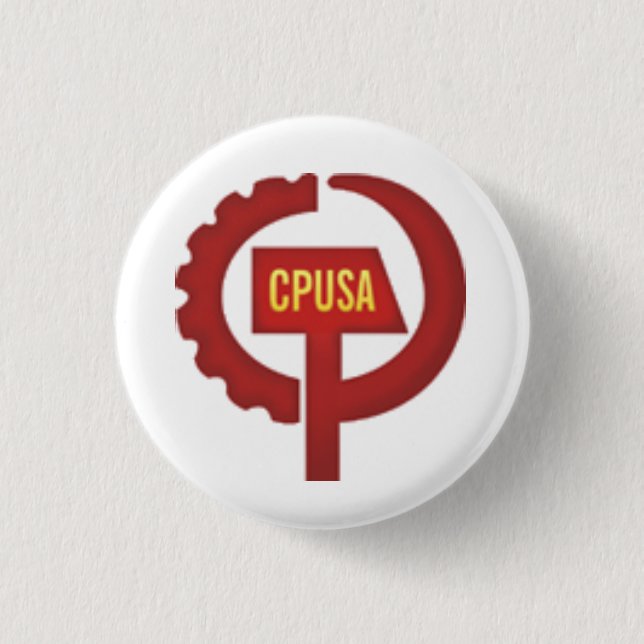 communist party usa 1 inch round button (Front)