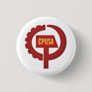 communist party usa 1 inch round button