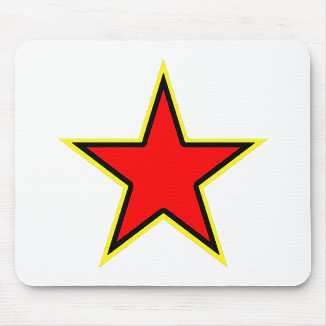 Communist Red Star Mouse Pad (Front)