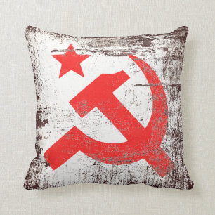 Communist Symbol Throw Pillow