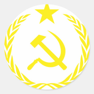 Communiste Cold War Flag Classic Round Sticker