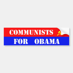 Communists for obama bumper sticker
