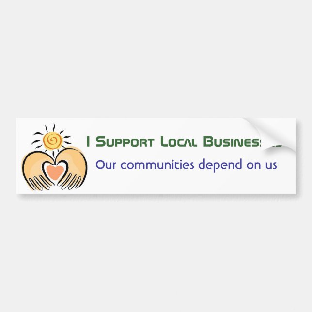 Community Business Support Bumper Sticker (Front)