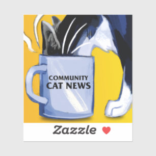 Community Cat News Sticker