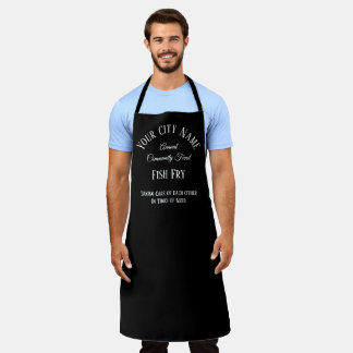 Community Fund Raiser Apron with Text
