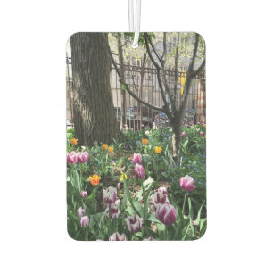 Community Garden Spring Tulip Flowers NYC Floral Air Freshener