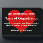 Community Heart Volunteer Award Plaque<br><div class="desc">Your dedicated volunteers are valuable beyond measure. Our unique gifts and customized items recognize and celebrate your volunteers' commitment and hard work. Volunteers are the lifeblood of your organization, so make sure they are pumping with energy! We understand that volunteers are important to your organization, so we've made volunteer appreciation...</div>