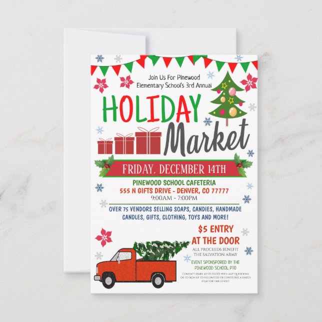 Community Holiday Event Invitation (Front)