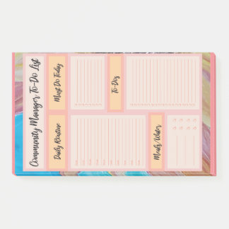 Community Manager To-Do-List Post-it Notes