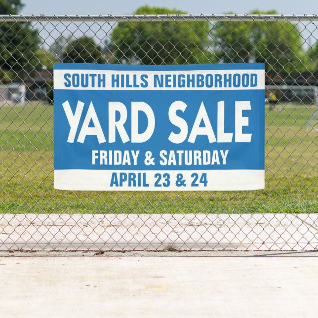 Community Neighbourhood Yard Sale Banner (Insitu)