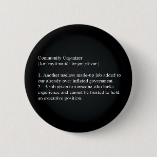 Community Organizer Definition 2 Inch Round Button