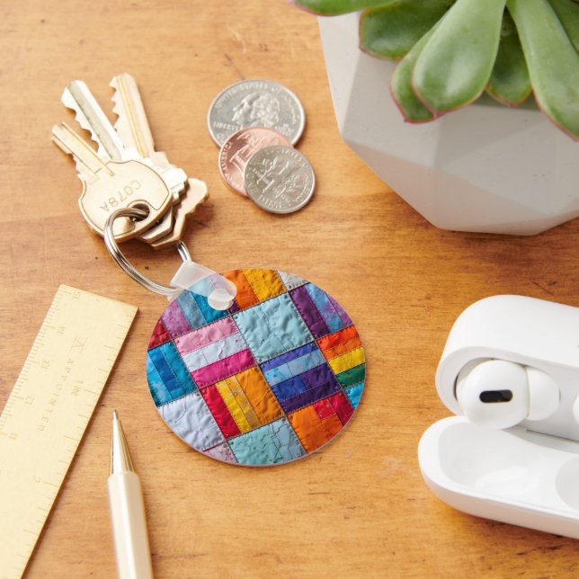 Community Quilt of Unity and Diversity Keychain (Desk)