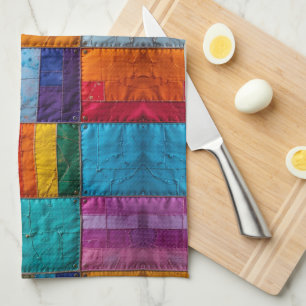 Community Quilt of Unity and Diversity Kitchen Towel
