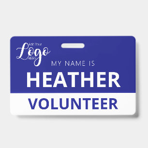 Community Volunteer Badge   Custom Name Tag