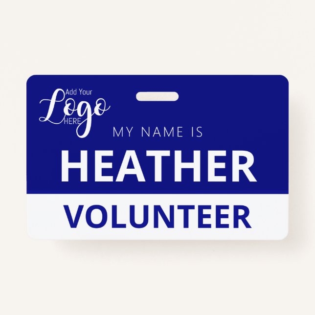 Community Volunteer Badge | Custom Name Tag (Front)
