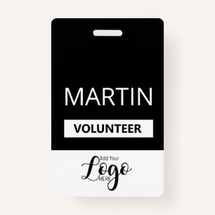 Community Volunteer Badge Custom Name Tag