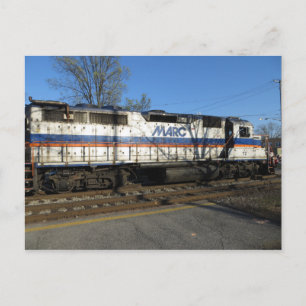 Commuter Train Postcard