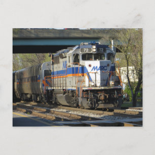 Commuter Train Postcard