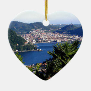 Como Lake 2 Ceramic Ornament