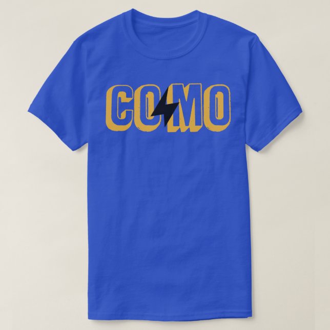 COMO Lightning Gold T-Shirt (Design Front)