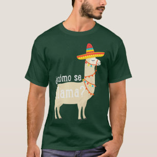 Como Se Llama T Shirt Funny Llama Lover Gift