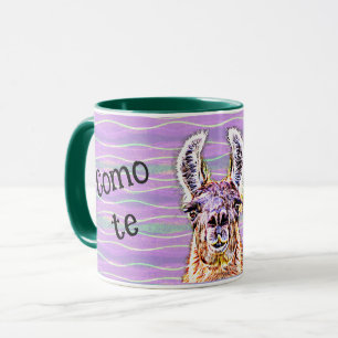Como te llamas Colourful Llama Mug Cup