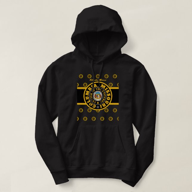 COMOCOU COLUMBIA, MO (COU) 3 HOODIE (Design Front)